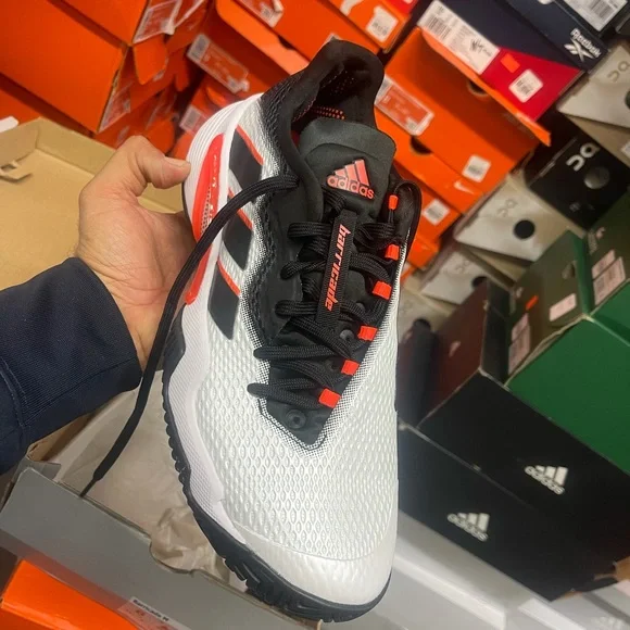 - Adidas tennis shose barricade size 4color black white ted - Picture 3 of 7